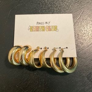 Gold Hoop Earrings Princess Polly